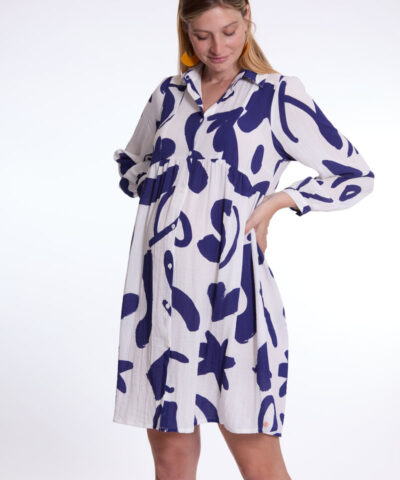 Robe chemisier de grossesse et d’allaitement Calliopé