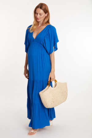 Robe longue de maternité Claudette
