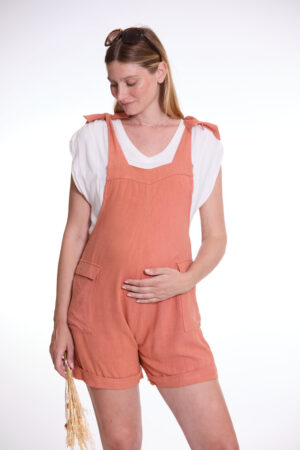 Salopette short de maternité Eloise