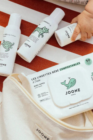 Les lingettes à l'eau compostables