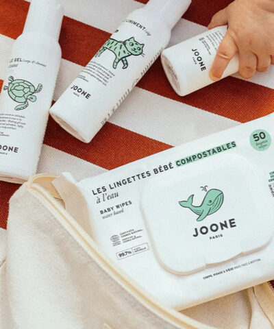 Les lingettes à l'eau compostables