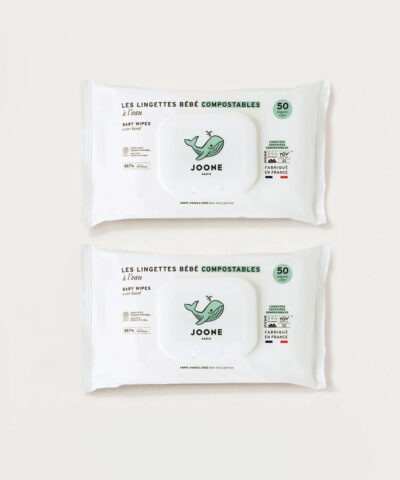 Les lingettes à l'eau compostables