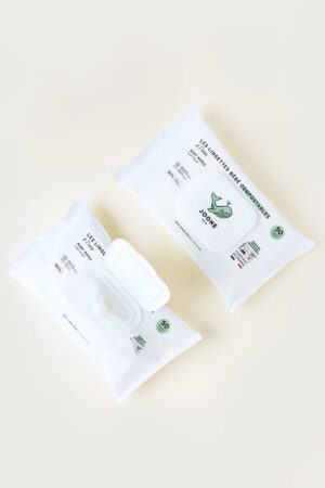 Les lingettes à l'eau compostables
