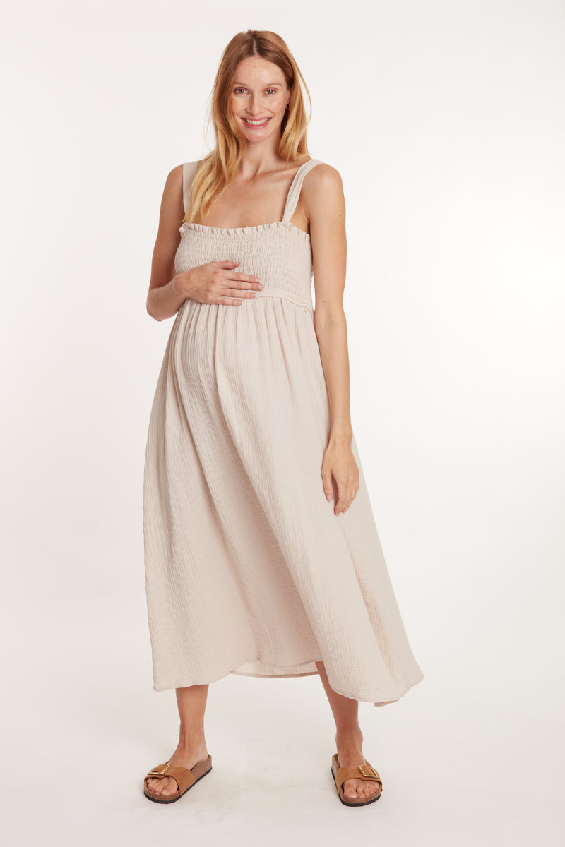 Robe longue de grossesse et d’allaitement Lola
