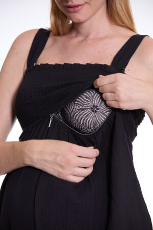 Robe longue de grossesse et d’allaitement Lola