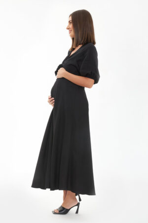 Camille Tie Front Linen Dress