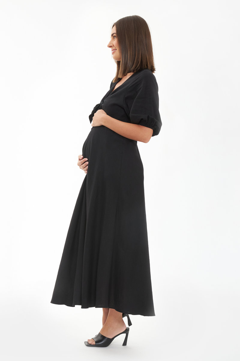 Camille Tie Front Linen Dress – Image 5