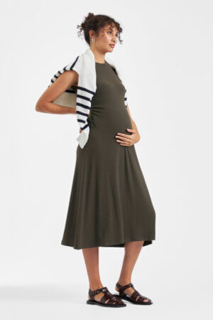 Carol Rib A-line Dress