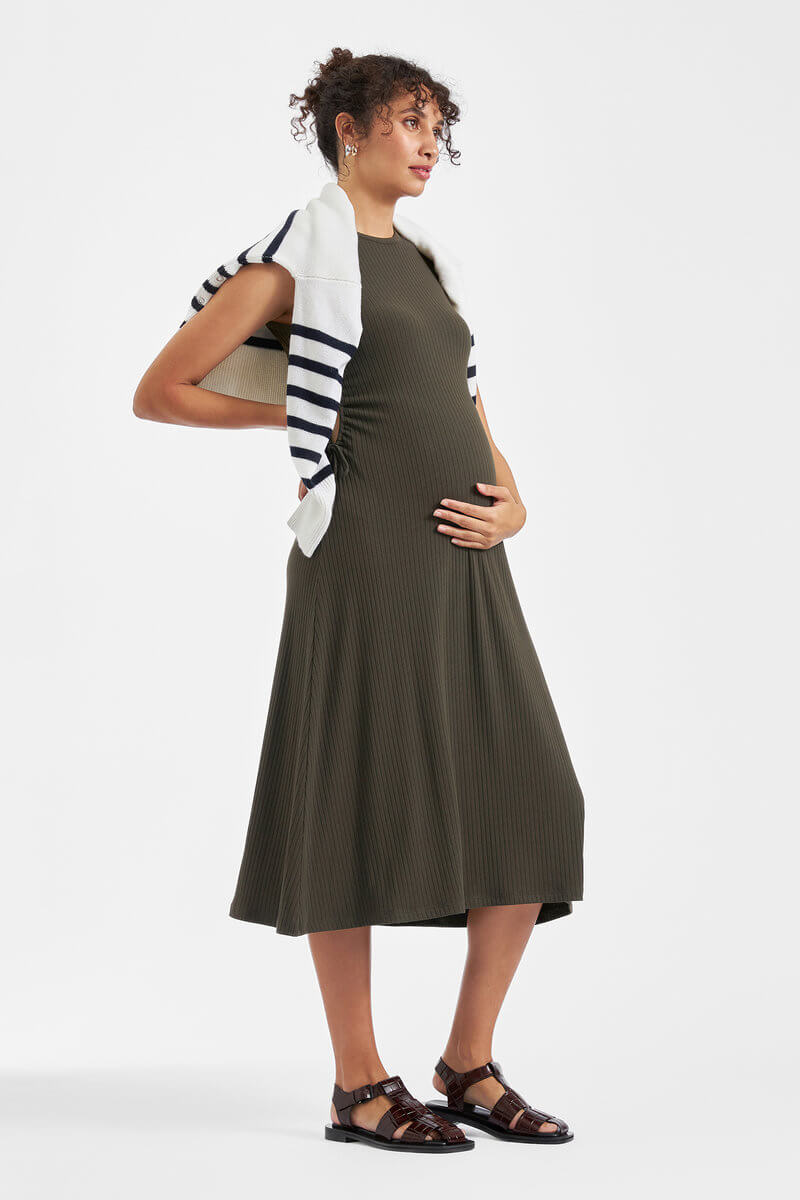 Carol Rib A-line Dress – Image 5