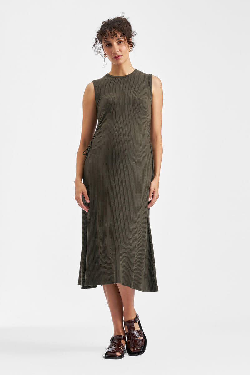 Carol Rib A-line Dress