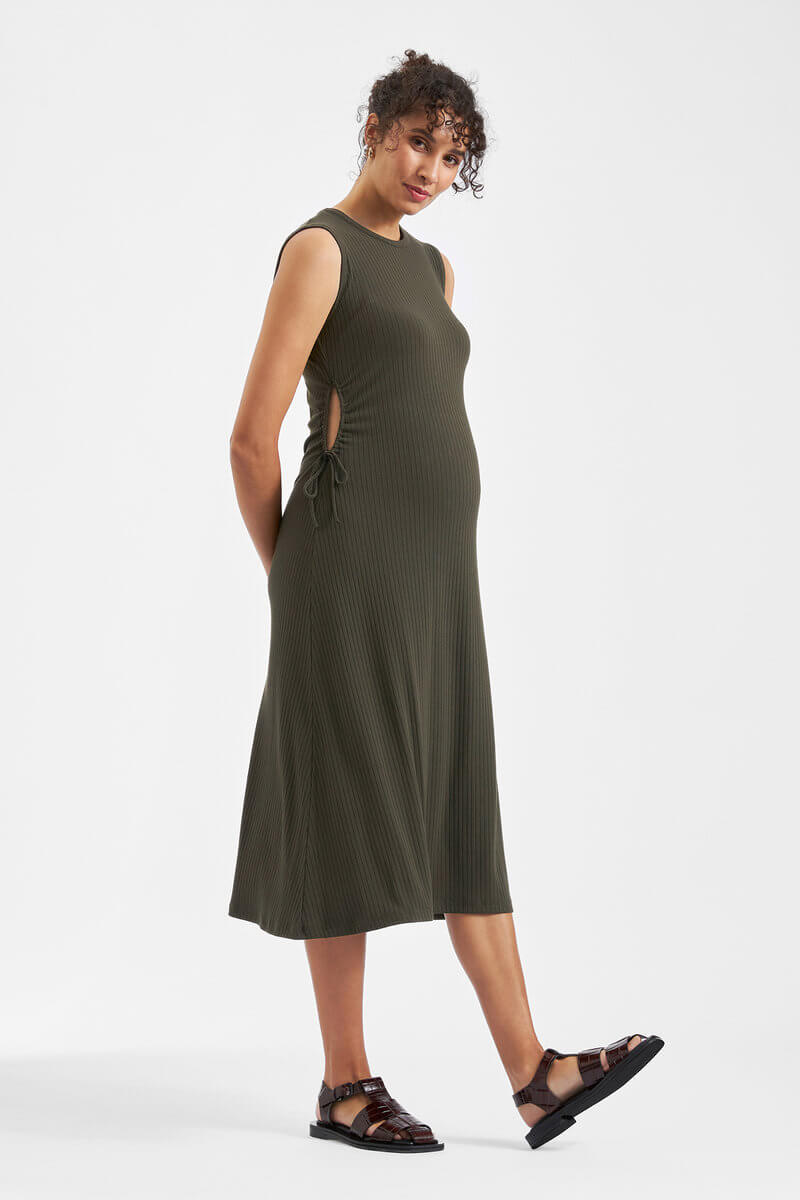 Carol Rib A-line Dress – Image 4