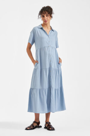 Macy Longline Linen Dress
