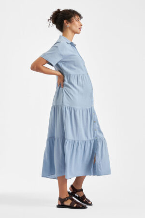 Macy Longline Linen Dress