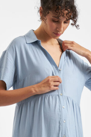 Macy Longline Linen Dress