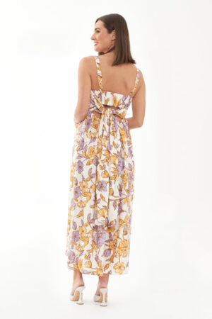 Maya Tie Back Linen Dress