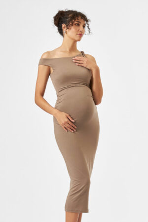 Luxe Knit Off Shoulder Dress