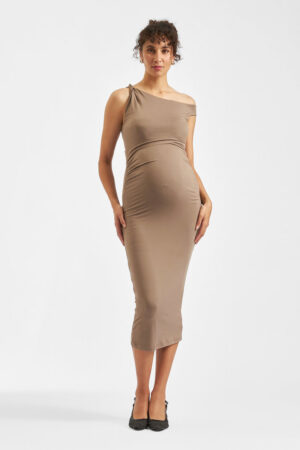 Luxe Knit Off Shoulder Dress