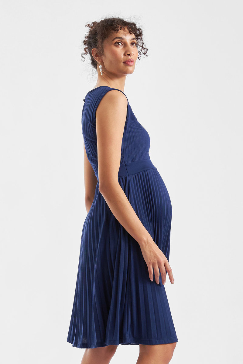 Knife Pleat Dress - Round Neck – Image 2