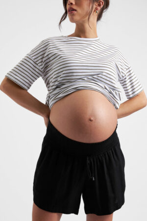 Byron Shirred Linen Short