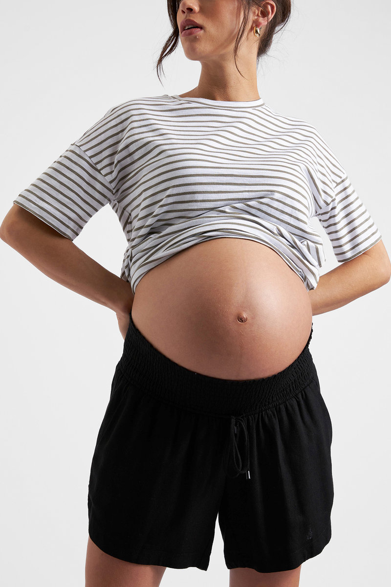 Byron Shirred Linen Short – Image 3