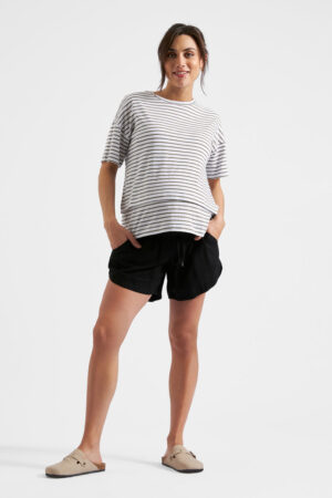 Byron Shirred Linen Short