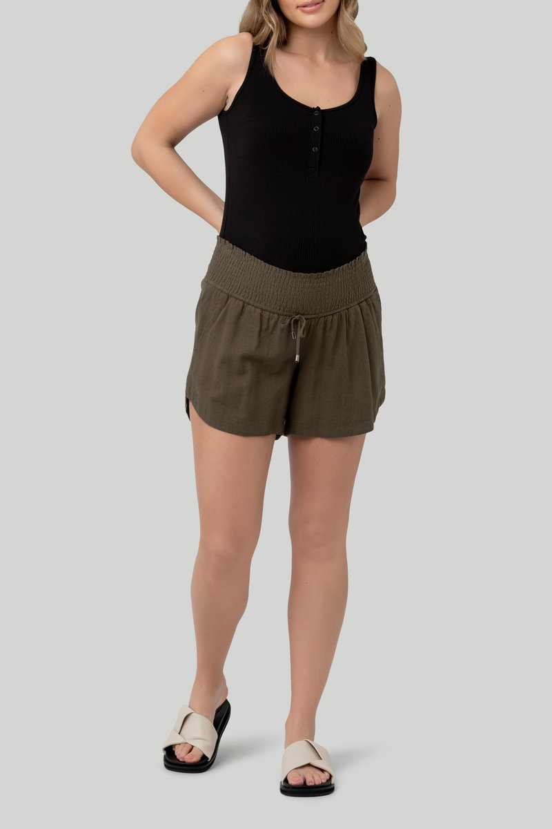 Byron Shirred Linen Short – Image 6