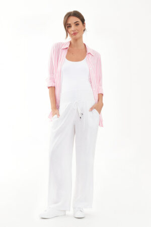 Indi Wide Leg Linen Pant